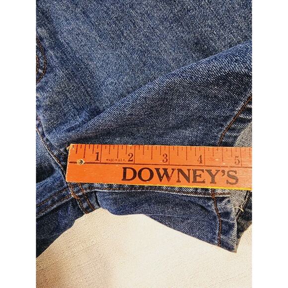 Doomsday Co UK Blue Denim Short Overalls Romper Sz XS 4" Inseam Streetwear - Picture 3 of 13